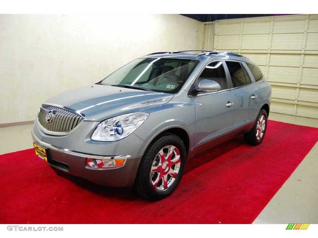 2008 Enclave CXL - Blue Gold Crystal Metallic / Titanium/Dark Titanium photo #3