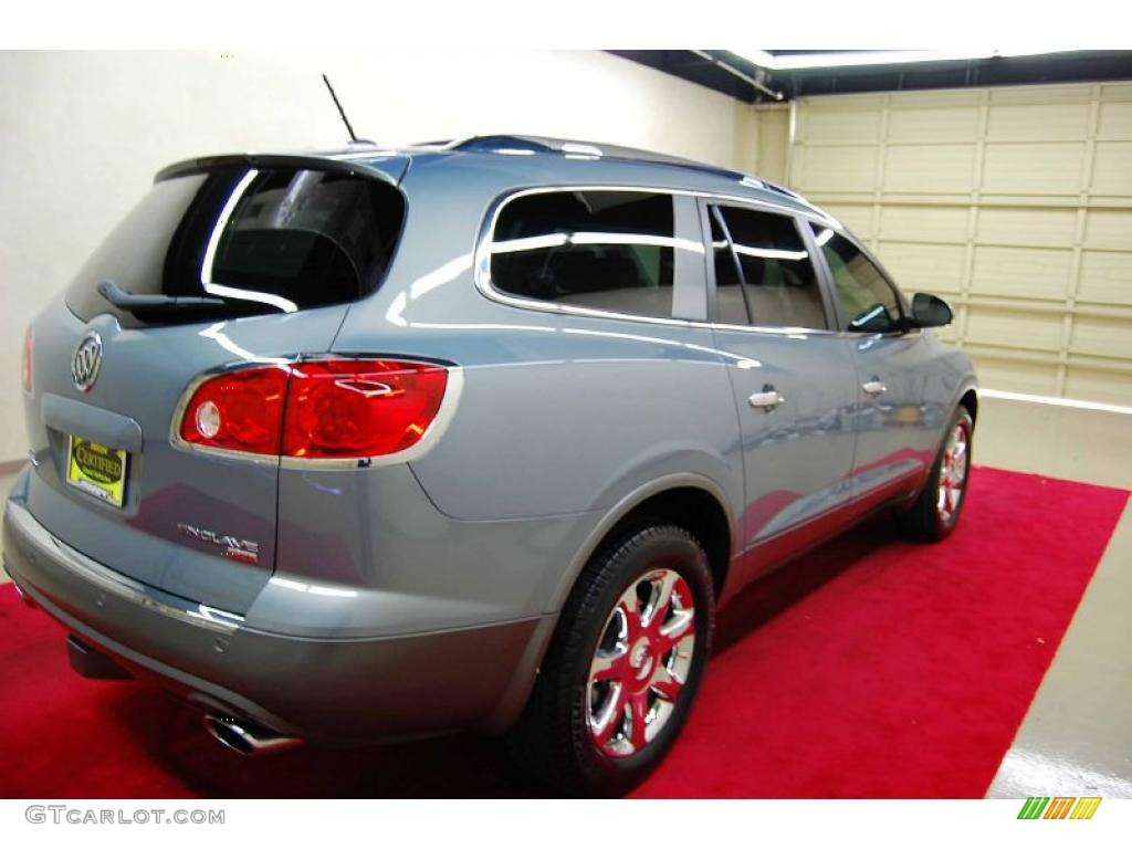 2008 Enclave CXL - Blue Gold Crystal Metallic / Titanium/Dark Titanium photo #6