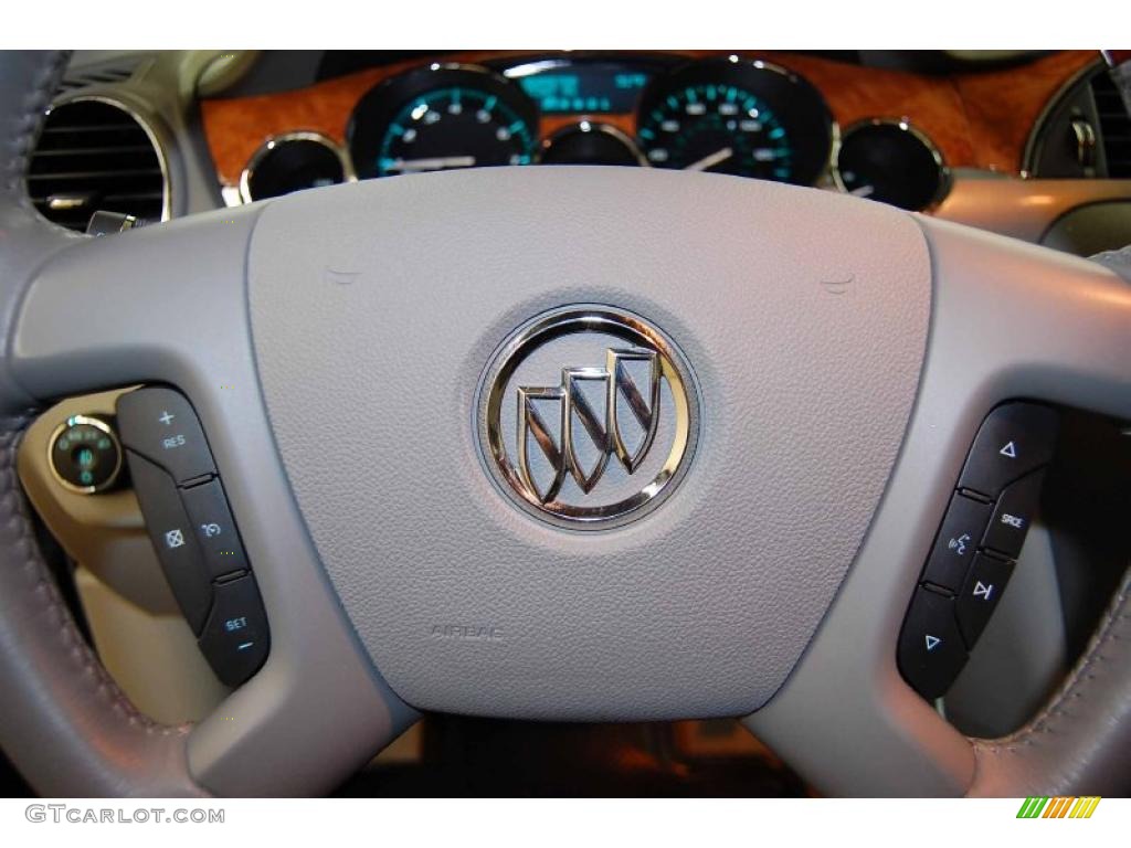 2008 Enclave CXL - Blue Gold Crystal Metallic / Titanium/Dark Titanium photo #25