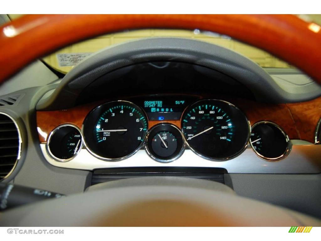 2008 Enclave CXL - Blue Gold Crystal Metallic / Titanium/Dark Titanium photo #26