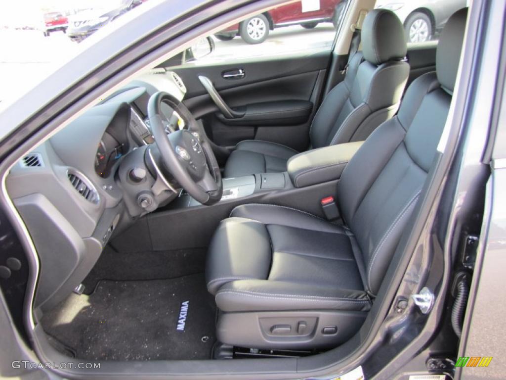 Charcoal Interior 2011 Nissan Maxima 3.5 SV Sport Photo #44255464