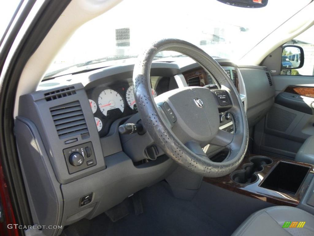 2008 Ram 1500 Laramie Quad Cab - Sunburst Orange Pearl / Medium Slate Gray photo #3