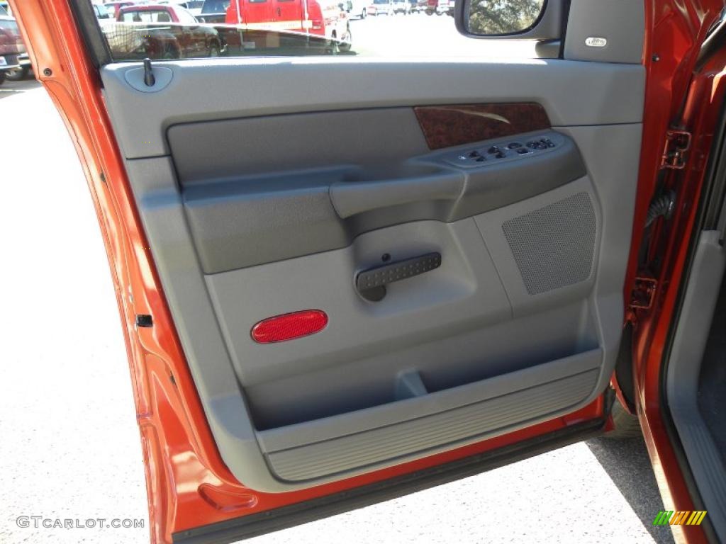 2008 Ram 1500 Laramie Quad Cab - Sunburst Orange Pearl / Medium Slate Gray photo #6