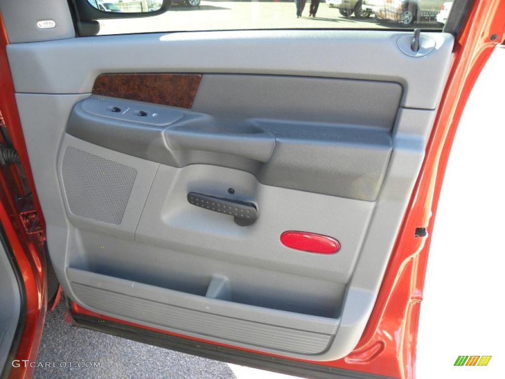 2008 Ram 1500 Laramie Quad Cab - Sunburst Orange Pearl / Medium Slate Gray photo #10
