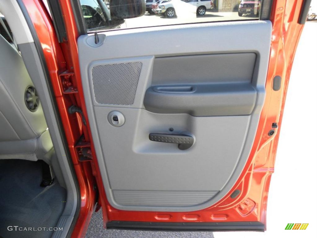 2008 Ram 1500 Laramie Quad Cab - Sunburst Orange Pearl / Medium Slate Gray photo #12