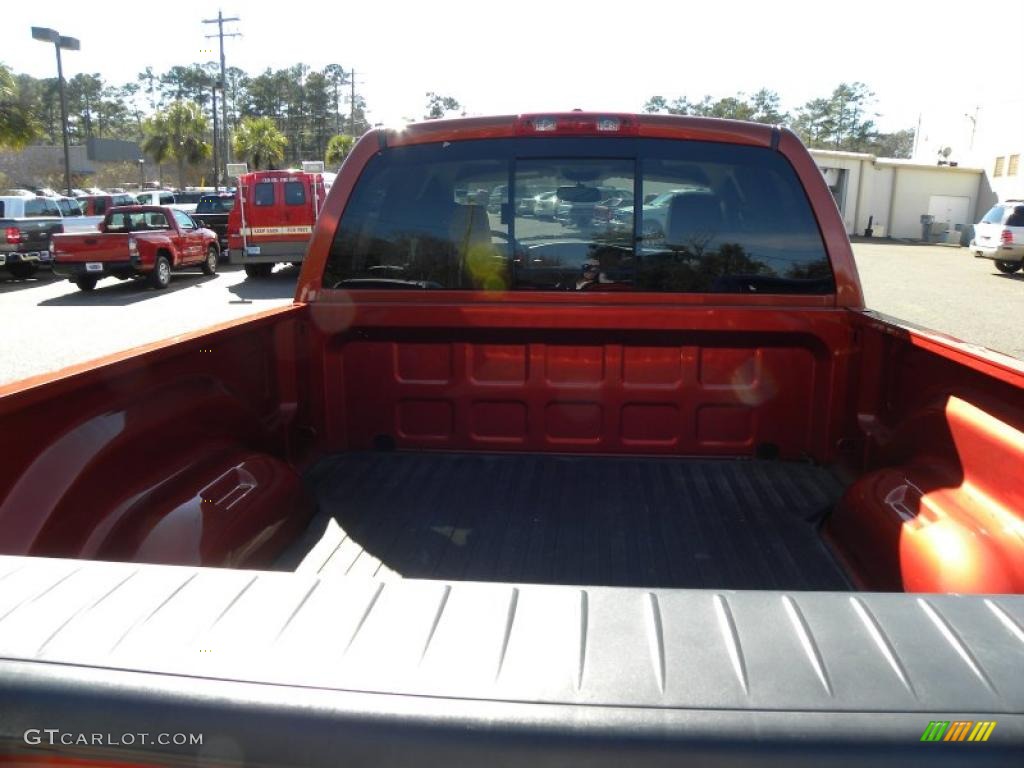 2008 Ram 1500 Laramie Quad Cab - Sunburst Orange Pearl / Medium Slate Gray photo #15