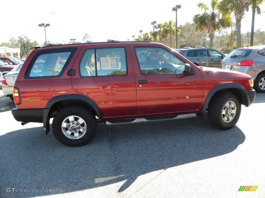 1997 Pathfinder SE 4x4 - Red Pearl Metallic / Beige photo #13