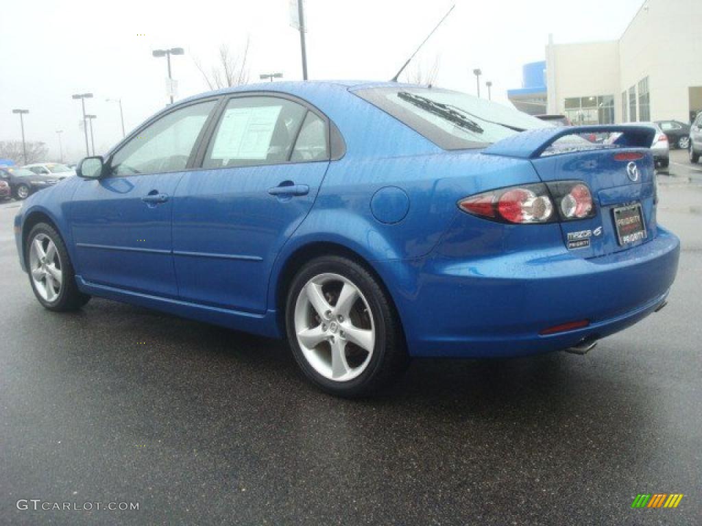 2008 MAZDA6 i Grand Touring Hatchback - Bright Island Blue / Black photo #4