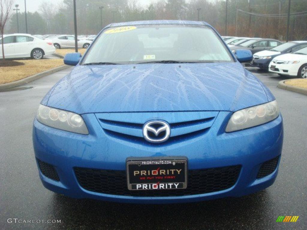 2008 MAZDA6 i Grand Touring Hatchback - Bright Island Blue / Black photo #9