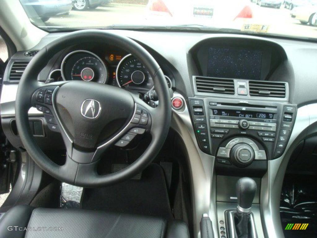 2010 Acura TL 3.5 Technology Ebony Dashboard Photo #44260660