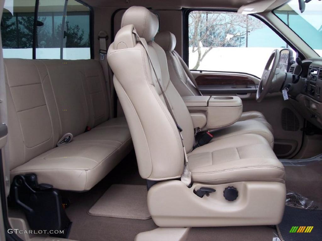 Medium Parchment Interior 2001 Ford F350 Super Duty Lariat SuperCab 4x4 Photo #44262872
