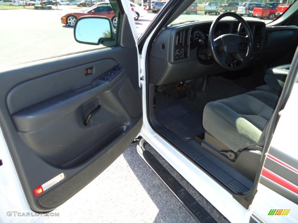 2004 Silverado 1500 LS Extended Cab - Summit White / Medium Gray photo #4