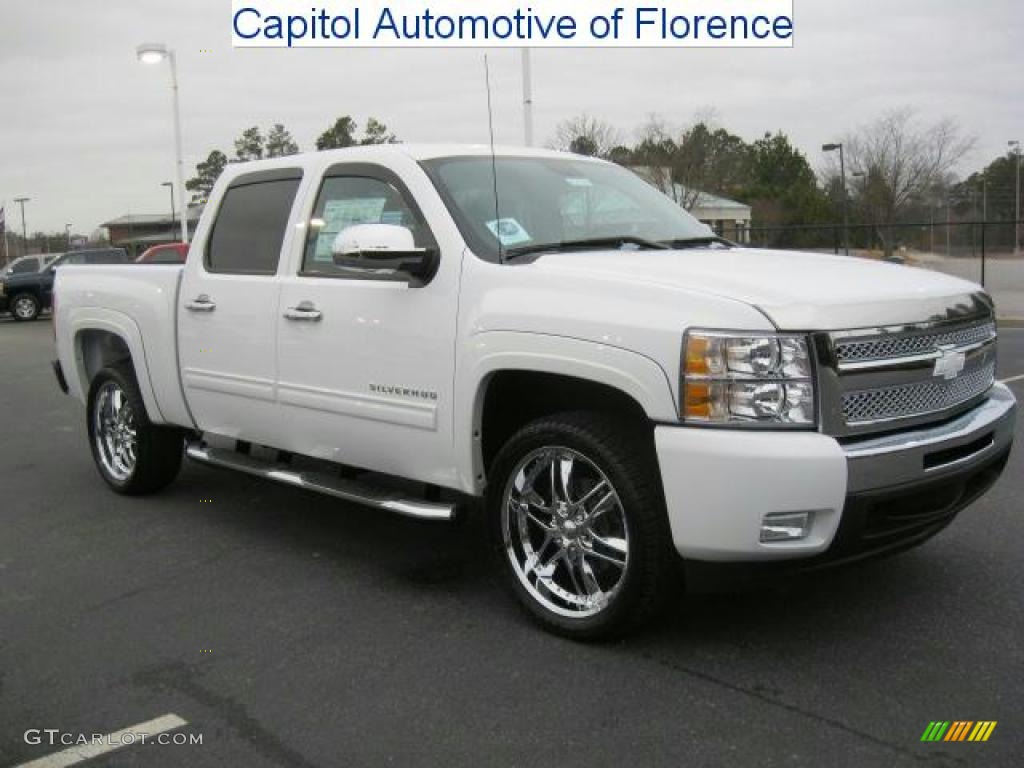 2011 Silverado 1500 LT Crew Cab - Summit White / Ebony photo #1