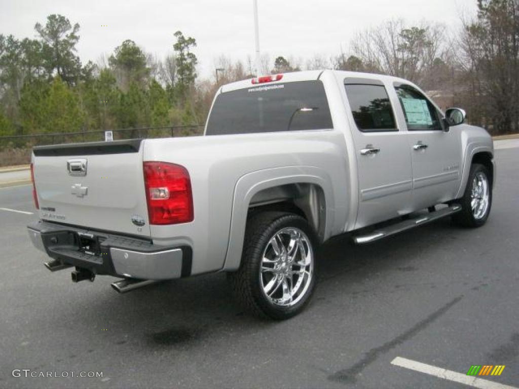 2011 Silverado 1500 LT Crew Cab - Sheer Silver Metallic / Ebony photo #2