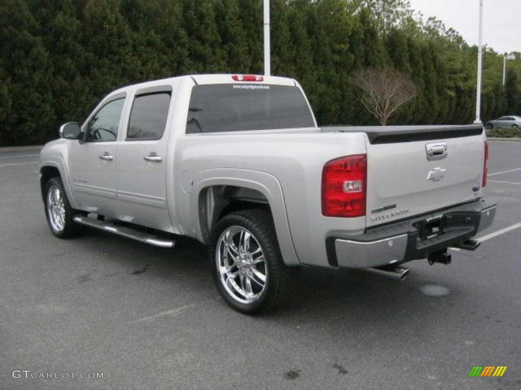 2011 Silverado 1500 LT Crew Cab - Sheer Silver Metallic / Ebony photo #3