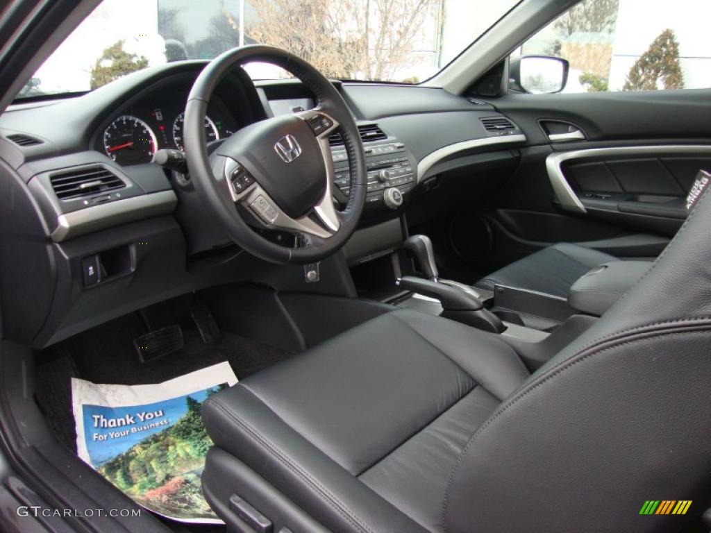 Black Interior 2011 Honda Accord EX-L V6 Coupe Photo #44265214