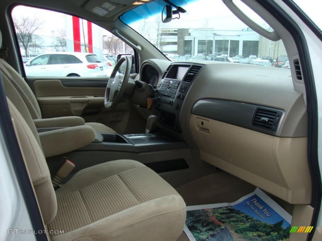 Almond Interior 2008 Nissan Armada SE 4x4 Photo #44267010