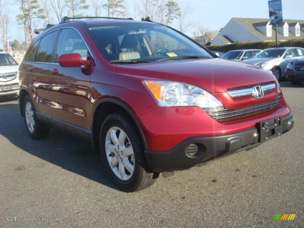 2007 CR-V EX-L - Tango Red Pearl / Gray photo #6