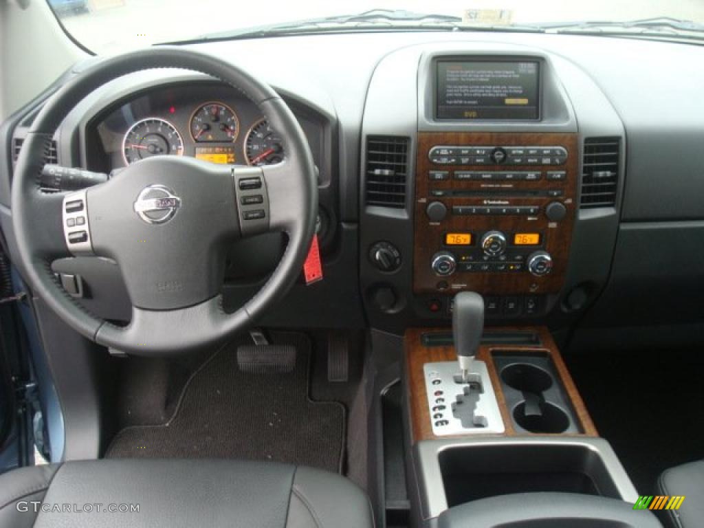 2011 Nissan Titan SL Crew Cab 4x4 Charcoal Dashboard Photo #44273104