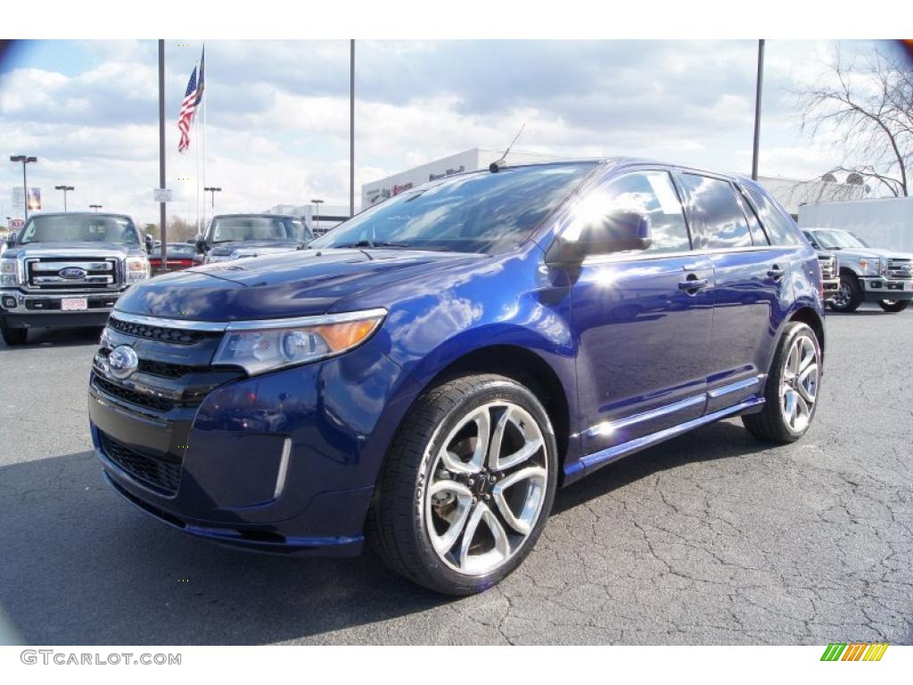 Kona Blue Metallic 2011 Ford Edge Sport AWD Exterior Photo #44273588