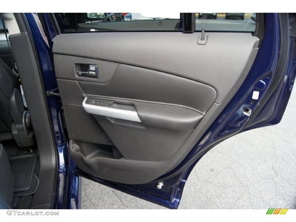 2011 Ford Edge Sport AWD Charcoal Black/Silver Smoke Metallic Door Panel Photo #44273716
