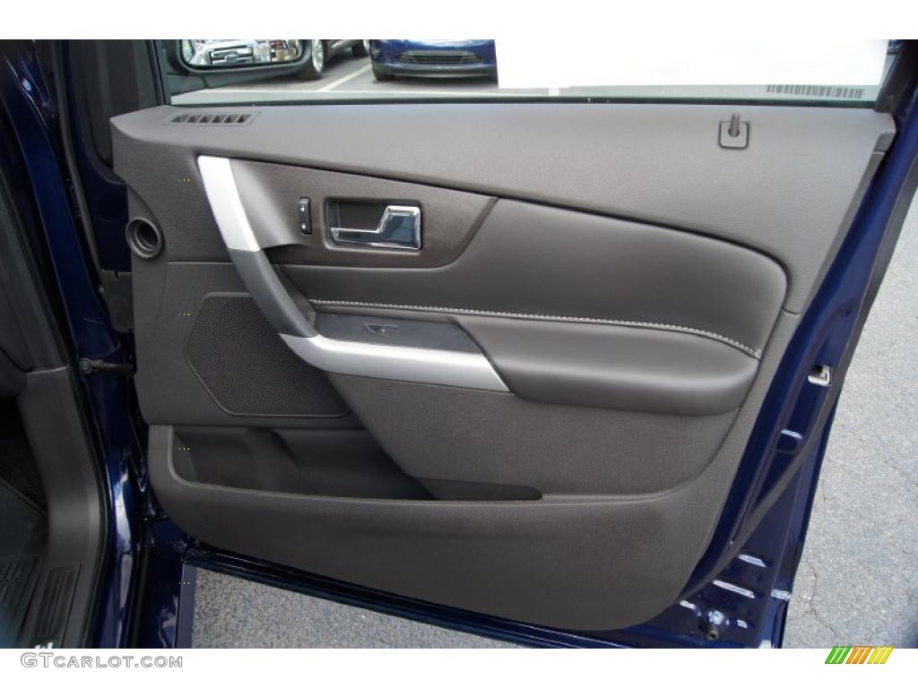 2011 Ford Edge Sport AWD Charcoal Black/Silver Smoke Metallic Door Panel Photo #44273764