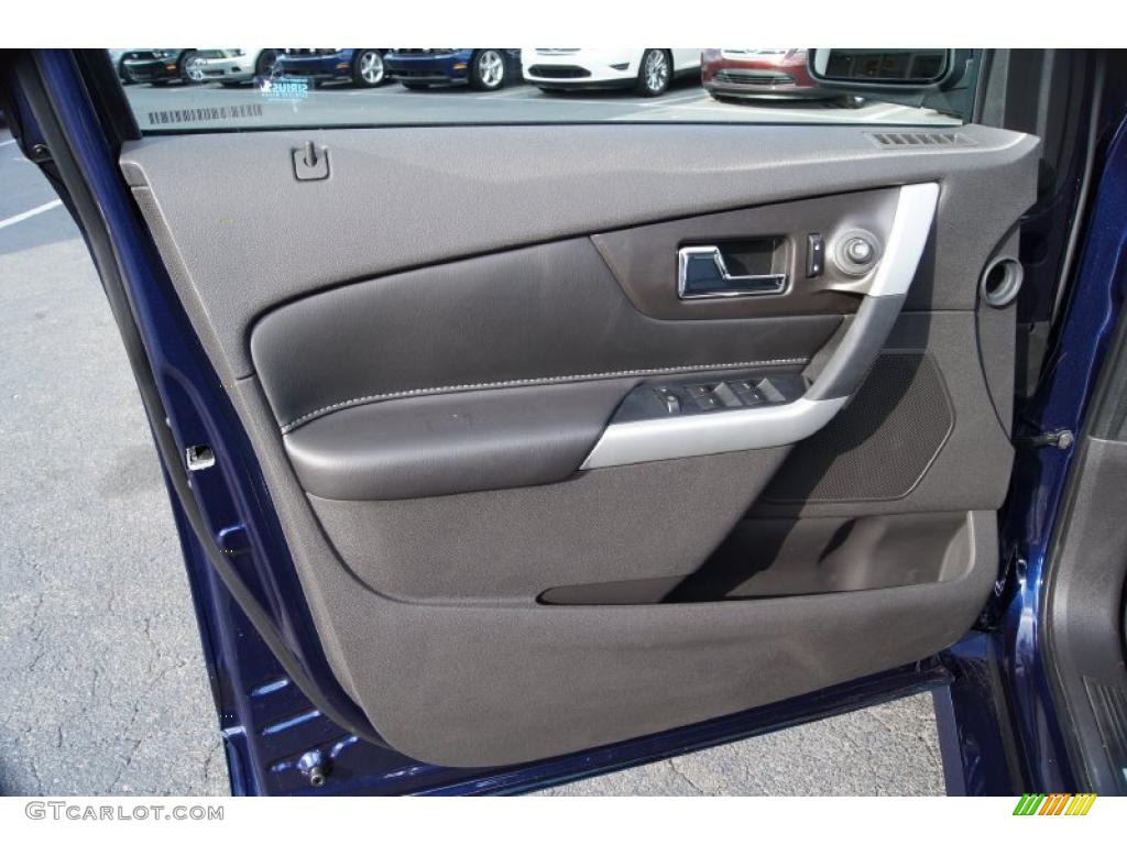 2011 Ford Edge Sport AWD Charcoal Black/Silver Smoke Metallic Door Panel Photo #44273832