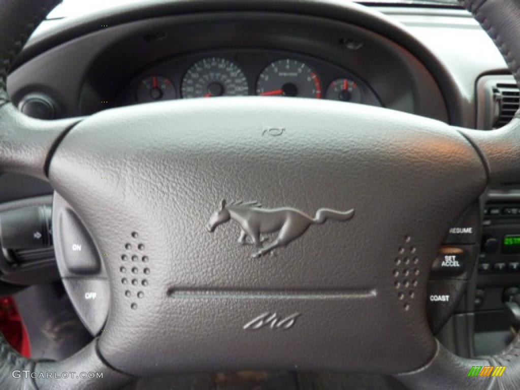 2002 Mustang GT Convertible - Laser Red Metallic / Dark Charcoal photo #19