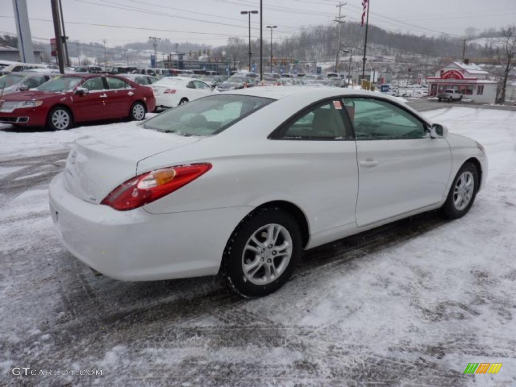 2006 Solara SE Coupe - Arctic Frost Pearl / Ivory photo #4