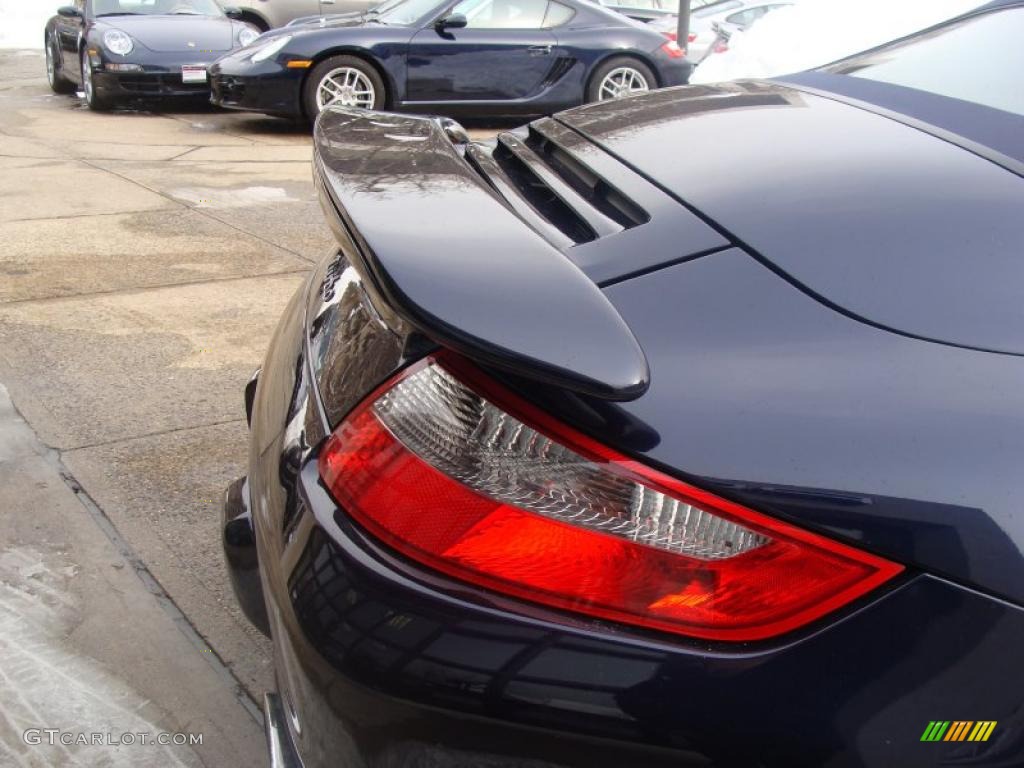 2008 911 Turbo Cabriolet - Midnight Blue Metallic / Natural Brown photo #5