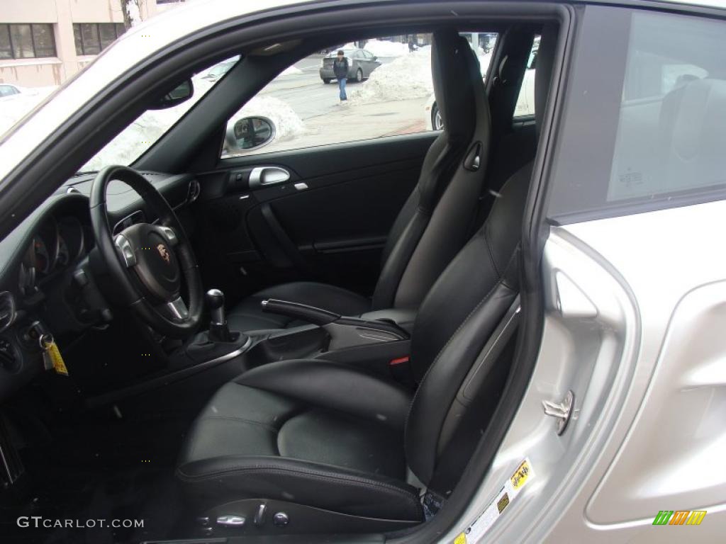 2007 911 Turbo Coupe - Arctic Silver Metallic / Black photo #9