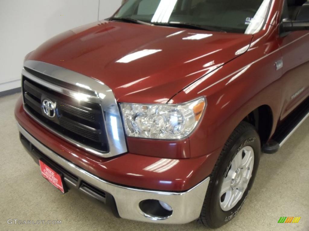 2010 Tundra Double Cab - Salsa Red Pearl / Sand Beige photo #5