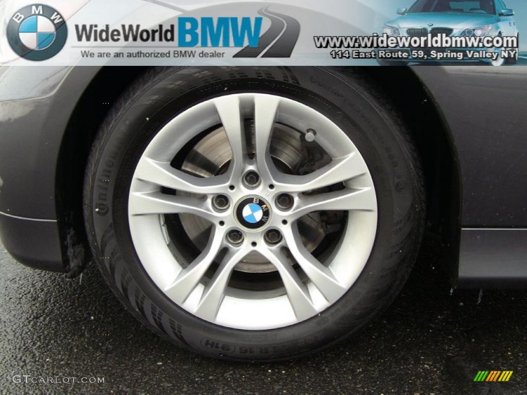 2008 3 Series 328xi Sedan - Sparkling Graphite Metallic / Black photo #6