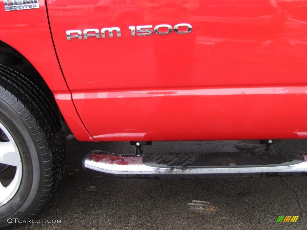 2007 Ram 1500 ST Quad Cab 4x4 - Flame Red / Khaki Beige photo #7