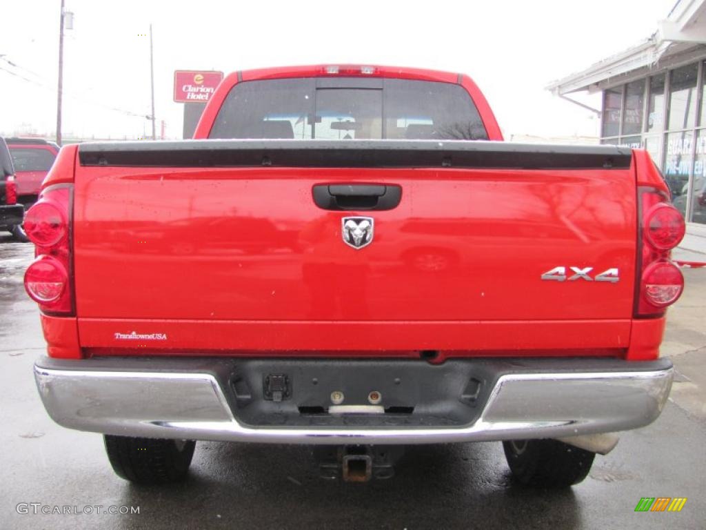 2007 Ram 1500 ST Quad Cab 4x4 - Flame Red / Khaki Beige photo #16