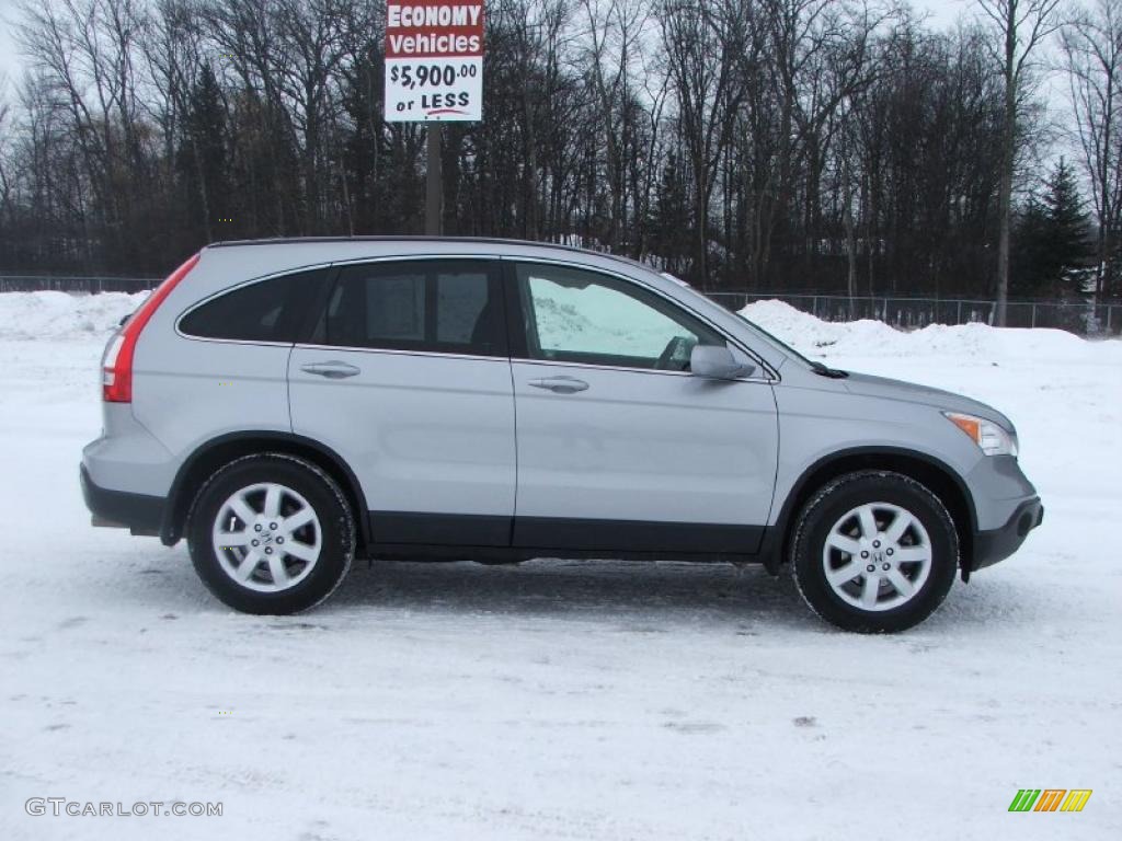 2008 CR-V EX-L 4WD - Whistler Silver Metallic / Black photo #8