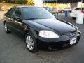 2000 Flamenco Black Pearl Honda Civic EX Coupe  photo #1