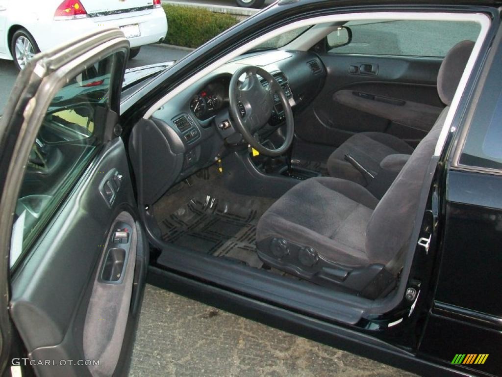 Dark Gray Interior 2000 Honda Civic EX Coupe Photo #44288548