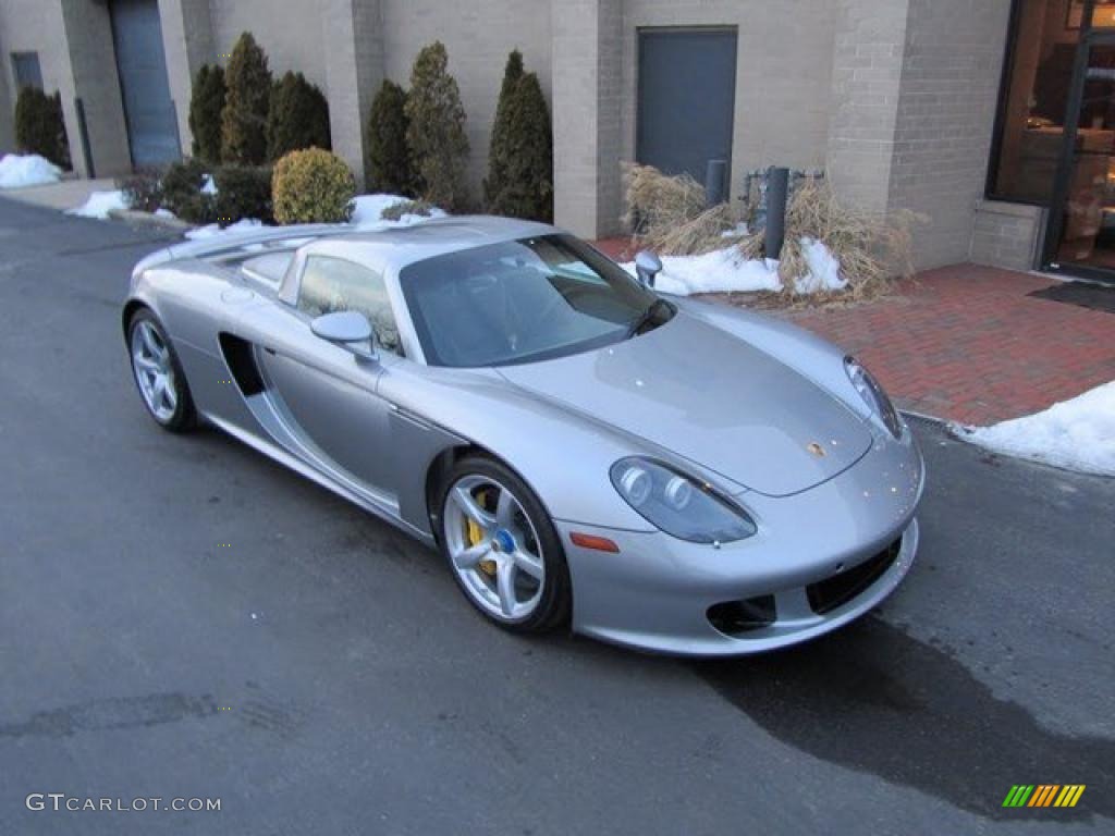 GT Silver Metallic 2005 Porsche Carrera GT Standard Carrera GT Model Exterior Photo #44289448