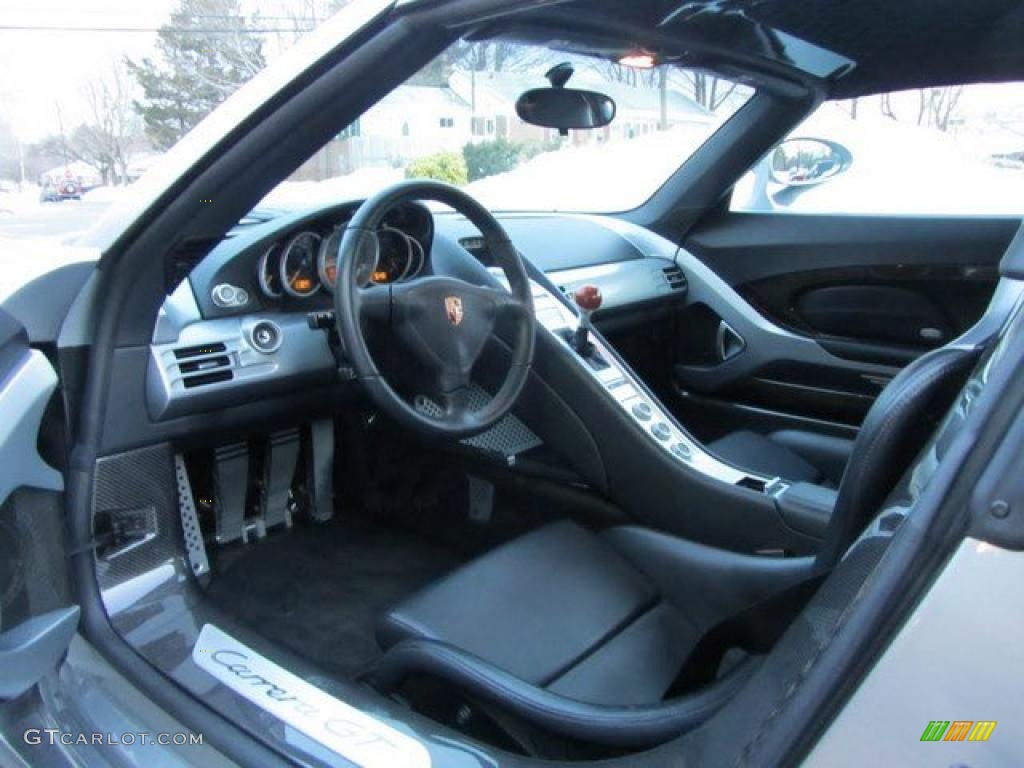 Dark Grey Natural Leather Interior 2005 Porsche Carrera GT Standard Carrera GT Model Photo #44289460