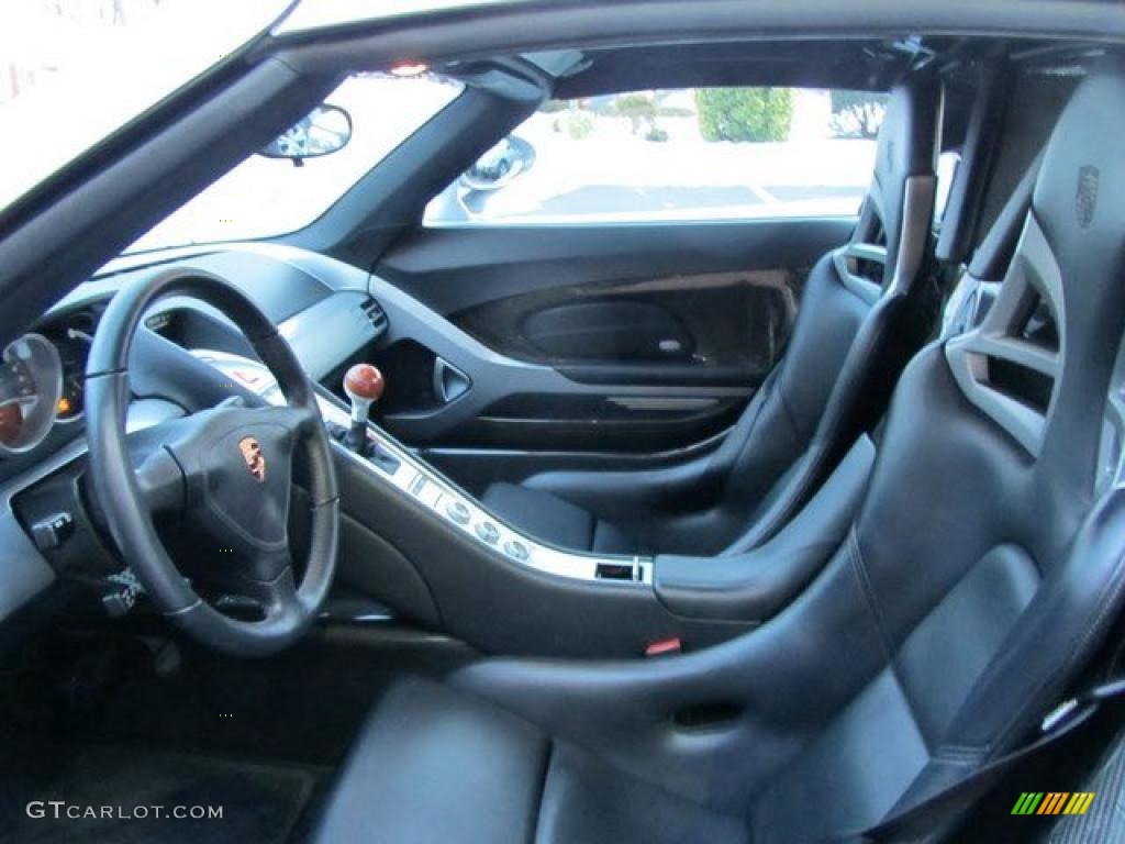 Dark Grey Natural Leather Interior 2005 Porsche Carrera GT Standard Carrera GT Model Photo #44289492