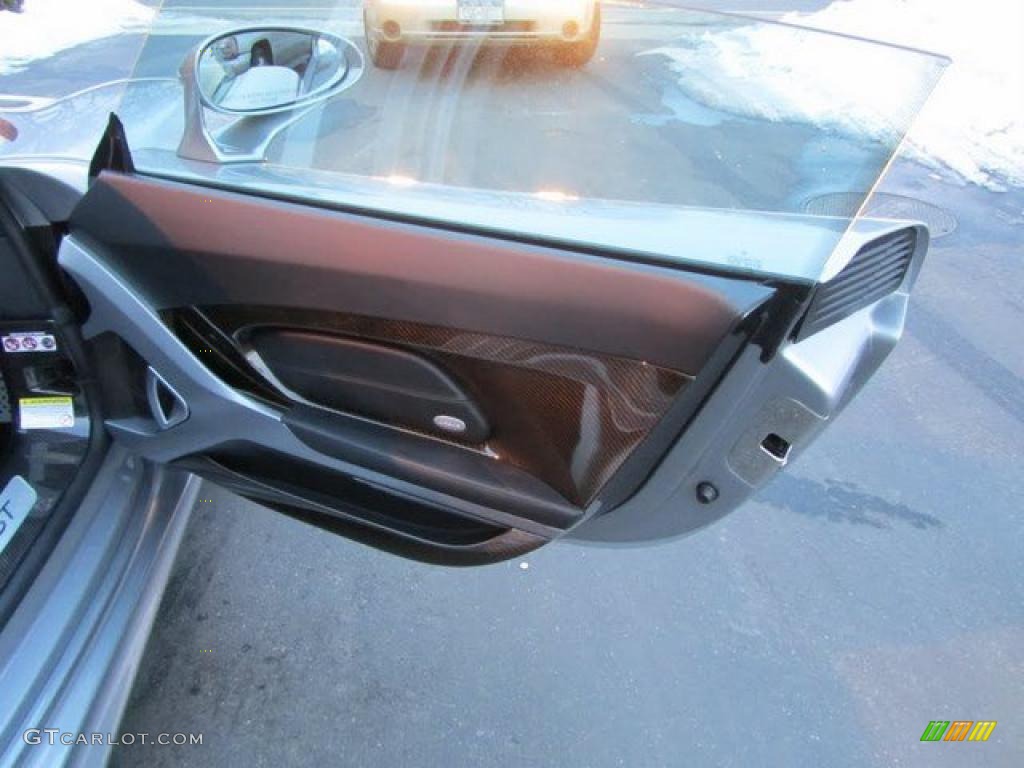 2005 Porsche Carrera GT Standard Carrera GT Model Dark Grey Natural Leather Door Panel Photo #44289520