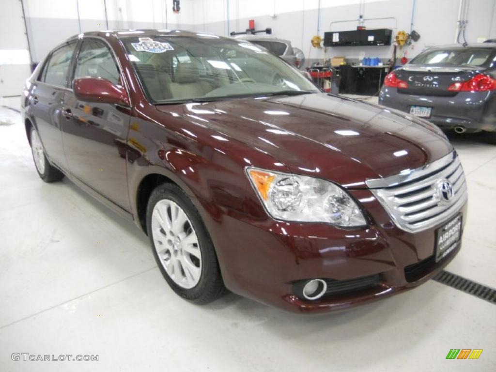 2008 Avalon XLS - Cassis Red Pearl / Ivory Beige photo #3