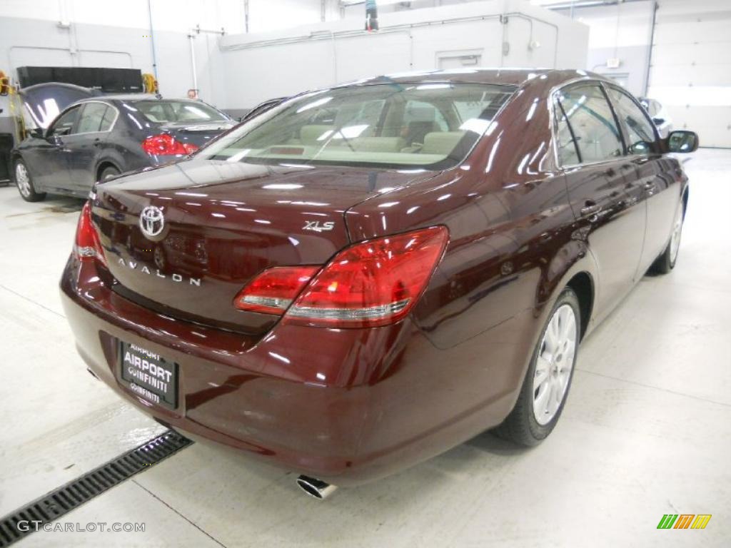 2008 Avalon XLS - Cassis Red Pearl / Ivory Beige photo #5