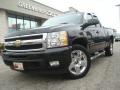 2009 Black Chevrolet Silverado 1500 LTZ Extended Cab 4x4  photo #1