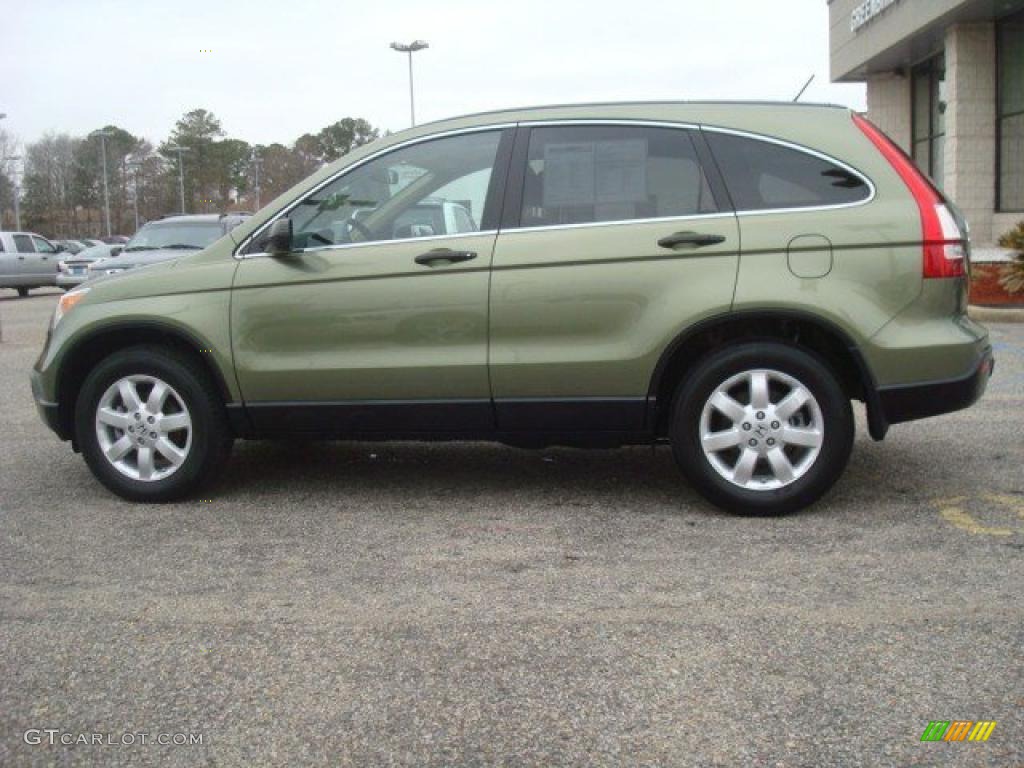 2008 CR-V EX 4WD - Green Tea Metallic / Ivory photo #3