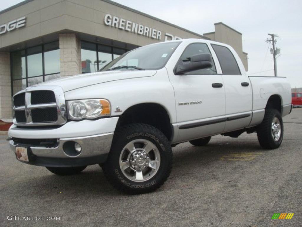 Bright White 2005 Dodge Ram 2500 SLT Quad Cab 4x4 Exterior Photo #44291192