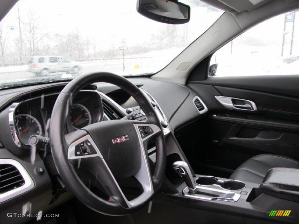 Jet Black Interior 2010 GMC Terrain SLT AWD Photo #44292192
