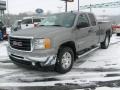 2009 Steel Gray Metallic GMC Sierra 1500 SLE Extended Cab 4x4  photo #3