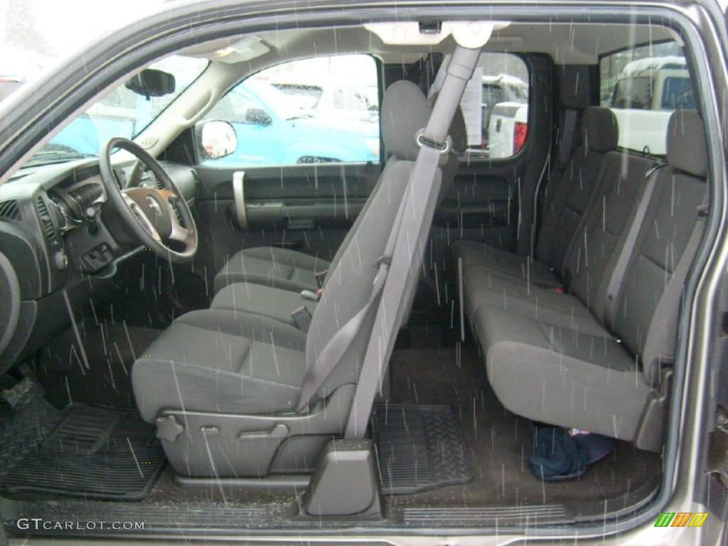 Ebony Interior 2009 GMC Sierra 1500 SLE Extended Cab 4x4 Photo #44294041